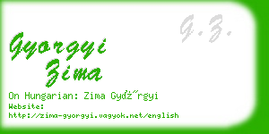 gyorgyi zima business card